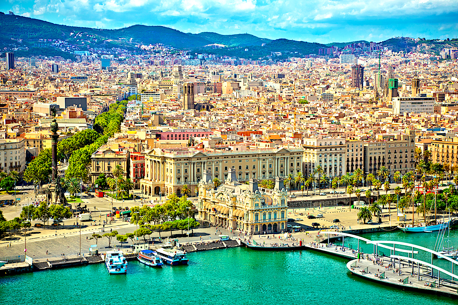 Barcelona enjoys a balmy climate on the Mediterranean