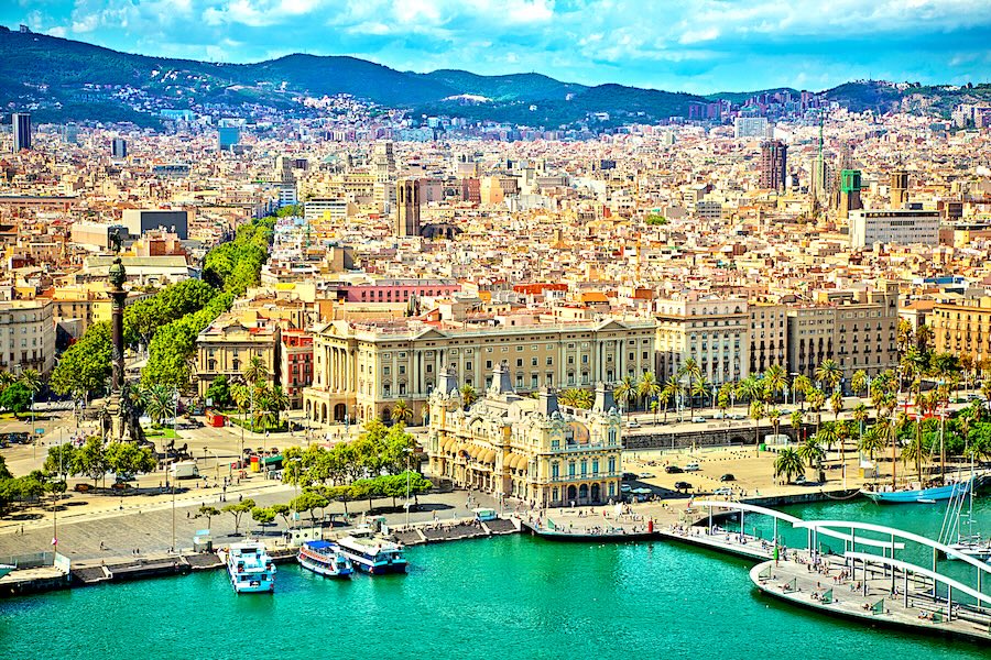 Barcelona enjoys a balmy climate on the Mediterranean